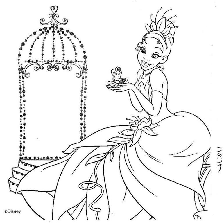 Desenho Para Colorir Princesa - Dezenas de Imagens pra Imprimir