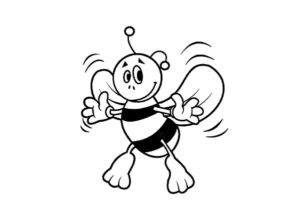 desenho de abelha