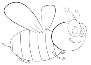 desenho de abelha para pintar