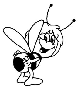 figura de uma abelha para pintar