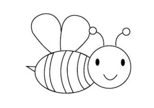 imagem da abelha para colorir