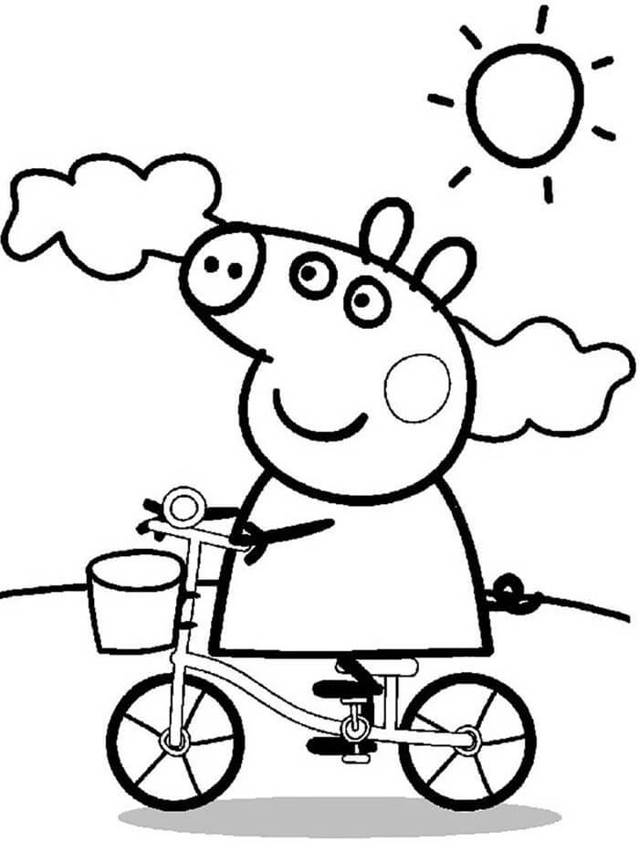 Desenho de George Pig para colorir