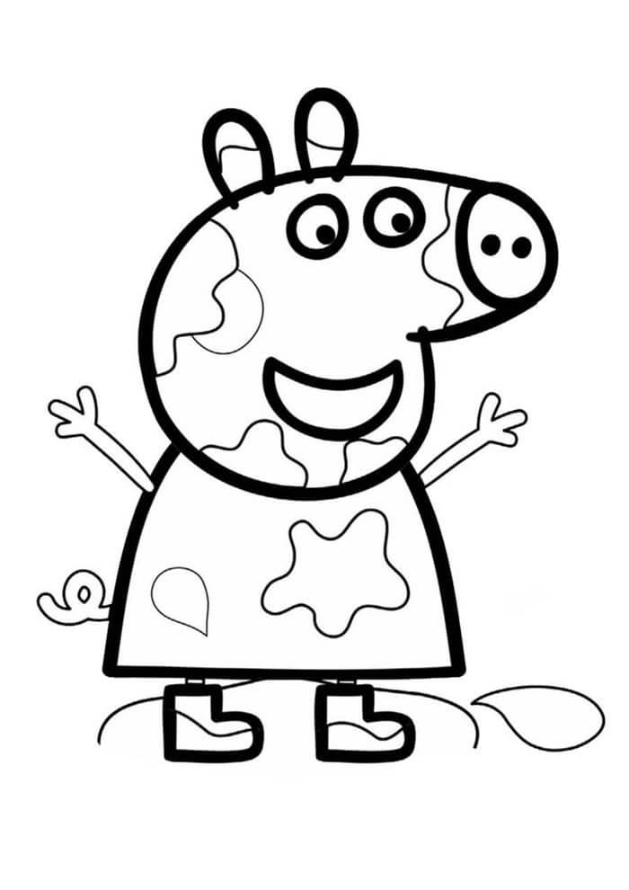 Peppa Pig para colorir - Desenhos Imprimir